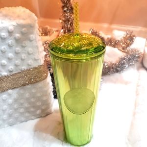 NWT Starbucks Lime Green 24oz Tumbler